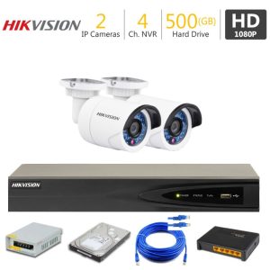 2 Full HD IP Camera Package HIKVISION